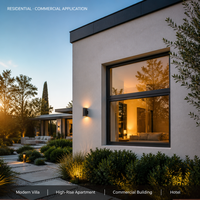 Ventana Americana Ajustable de Doble Vidrio con Aislamiento Térmico, de Aluminio, con Certificación NFRC, de Doble Panel y Bajo Consumo Energético