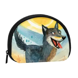 Image personnalisée mini porte-monnaie fermeture à glissière petit porte-monnaie porte-carte vintage/mignon/dessin animé design personnalisable amour pour un usage quotidien - Product Image 2