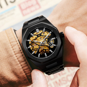 Orologio Meccanico Automatico da Uomo <span class=keywords><strong>Fucini</strong></span> 344, Stile Casual Business, Resistente all'Acqua, con Quadrante in Acrilico - Product Image 3