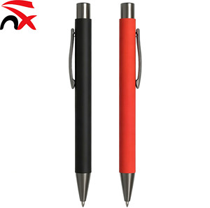 Stylo bille en aluminium avec logo personnalisé, gravure laser, encre noire, idéal pour cadeaux de bureau - Product Image 3