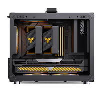 Boîtier Gaming JONSBO C6 Max Noir&Blanc MATX pour Carte Mère Micro-ATX, Tour PC