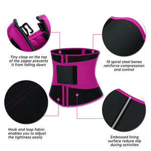 HEXIN New <span class=keywords><strong>Pattern</strong></span> Full Body Waist Trainer Fat Burning Steel disossato vita Trainer corsetto donna - Product Image 3
