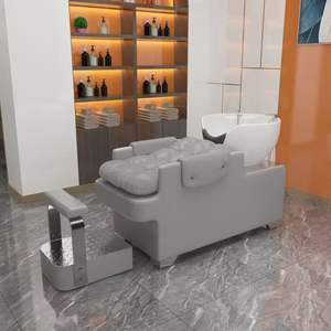 Bac à shampoing multifonctionnel haut de gamme en céramique pour salon de coiffure, très prisé des salons de coiffure, bac à shampoing semi-inclinable haut de gamme - Product Image 4