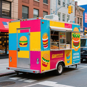 Food Truck moderne de style kiosque de rue pour la vente de hot-dogs et de barbecue en 2025, avec cuisine complète, Ghana - Product Image 5