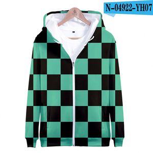 Sudadera con Capucha de Anime Demon Slayer Kimetsu No Yaiba, Disfraz de Cosplay para Hombre, Ropa Tejida con Cierre y Patrón Sólido para Otoño - Product Image 5