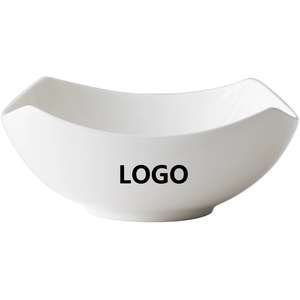 Nhà Hàng Tùy Chỉnh Logo Trắng Sứ Bát Ăn Nhẹ Phở Súp Gạo Salad Trái Cây Phục Vụ Bát Gốm - Product Image 1