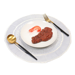 Tapis de salle à manger circulaire maison minimaliste moderne tapis de tasse à thé <span class=keywords><strong>isolation</strong></span> en <span class=keywords><strong>PVC</strong></span> napperon occidental - Product Image 3