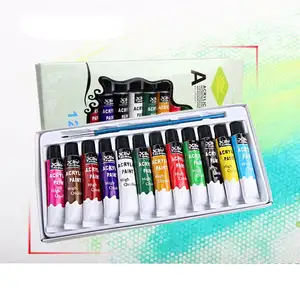 Paint Set Professional art Painting Textile Shoes Graffiti Hand Painted DIY Acrylic 12 Color OEM Art class