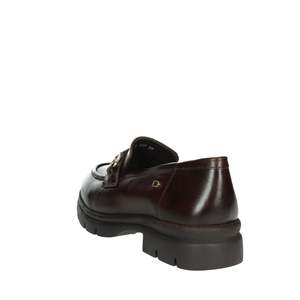 Mocassins Donna Serena pour femmes en cuir marron à semelle épaisse, chaussures décontractées - Product Image 2