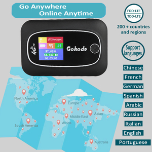 โมเด็ม Cat4ความเร็วสูง4G LTE ฮอตสปอตไร้สาย4G โทรศัพท์มือถือเราเตอร์ mifis แบบพกพาเราเตอร์ WiFi ขนาดพกพา mifis 4G พร้อมช่องใส่ซิมการ์ด - Product Image 3