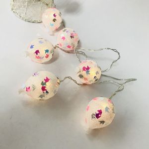 Lampu Tali Balon Udara Panas Glitter Peri Lampu Balon Paillette Unicorn Pesta Valentine Romantis untuk Hadiah Gadis