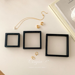 Jewelry Storage <b>Box</b> With PE Film Cover Compact Portable For Rings Earrings Necklaces Bracelets Dust Protection Organizers - Product Image 3