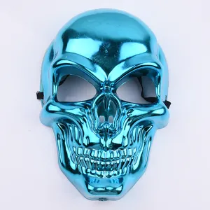 Halloween Plating Full Face Skull Head Cosplay Mask Anti-terrorist Skull Mask Masquerade Horror Ghost Mask