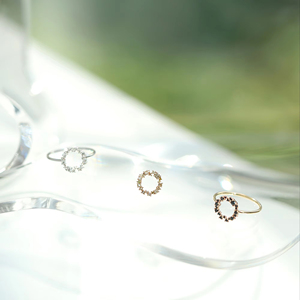 แหวนเพชรไข่มุกสีขาว Brilliant02 ทอง 14K เครื่องประดับคุณภาพสูง ขายส่ง ผู้ผลิตตามสั่งสำหรับผู้หญิง รับผลิตแบบ OEM ODM - Product Image 1