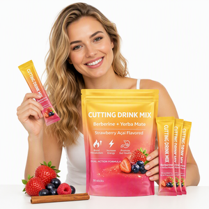 OEM Personalizado: Mezcla Instantánea en Polvo de Té de <span class=keywords><strong>Yerba</strong></span> Mate con Berberina, Sabor Fresa y Açaí, Suplemento para la Salud, Belleza y Adelgazamiento - Product Image 6