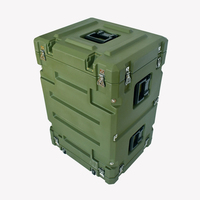 Flight case étanche et antichoc avec roues, 19 pouces, pour montage en rack, disponible en tailles 2U, 3U, 4U, 5U, 6U, 8U, 10U, 12U, 14U, 16U, 20U, 23U