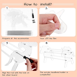 हेडबैंड धारक, हेयरबैंड आयोजक यूनिकॉर्न इयररिंग धारक के लिए स्पष्ट हेड बैंड डिस्प्ले स्टैंड - Product Image 4