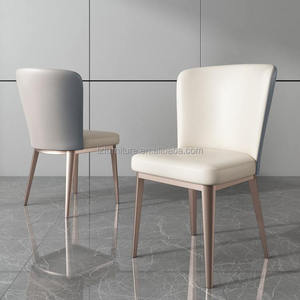 Modern Luxury Eco-Friendly Durable Two-Tone Faux Leather Adjustable Extendable Dining Room Accent <b>Chairs</b> Comfortable <b>Padded</b> - Product Image 5