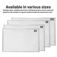 Tableau blanc interactif électronique intelligent à écran tactile multipoint infrarouge de 82 pouces, 20 points, pour les réunions et l'enseignement