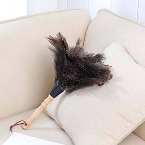 Portable ménage manche en bois <span class=keywords><strong>plumeau</strong></span> d'autruche antistatique plume d'autruche fourrure brosse <span class=keywords><strong>plumeau</strong></span> <span class=keywords><strong>poussière</strong></span> outil de nettoyage - Product Image 4