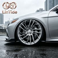 Rines de Auto Forjados en Negro Brillante con Diseño de Múltiples Radios, Personalizados con PCD ET, Cóncavos Profundos, para BMW, Audi, Benz