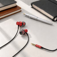 Écouteurs intra-auriculaires filaires SOMIC TONE S200 en métal, 3,5 mm, basses profondes, stéréo, avec micro intégré pour téléphone, PC, ordinateur portable