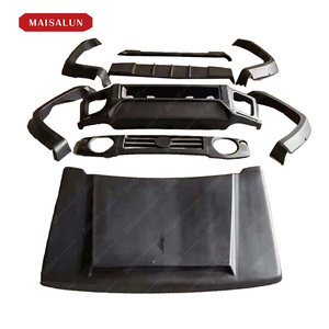 عرض خاص طقم هيكل عريض بتصميم LB لسيارة سوزوكي جيمني، طقم هيكل كامل من الألياف الزجاجية المقواة بالبلاستيك يشمل المصد الأمامي، الشبك، غطاء المحرك، والجناح - Product Image 6