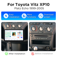 Radio de Coche Junsun con Android Carplay y Bluetooth para Toyota Yaris Vitz XP10 Platz Echo 1999-2005, Reproductor Multimedia con GPS y Navegación