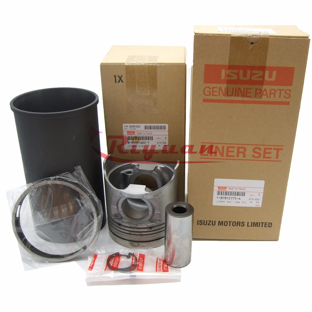 Genuine Isuzu 6HK1 Liner Set - Engine Cylinder for Repair