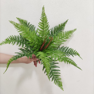 Plantes de fougère artificielles réalistes, fabriquées à la main; buisson de verdure synthétique en plastique pour - Product Image 3