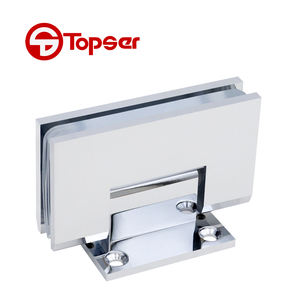 OEM ODM Placa trasera corta 90 grados Montaje en pared Baño Pantalla Cromo Ducha Bisagra Puerta corredera de vidrio Bisagra pivotante - Product Image 4