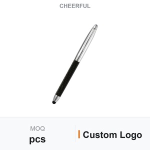 Luxury Carbon Fiber <b>Ballpoint</b> <b>Pen</b> with Touch Tip Custom Logo Signature Collection <b>Pen</b> Made in Taiwan for Bulk Promotional Orders - Product Image 1