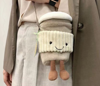 Sac bandoulière Hot Jelly Cat, jouet en peluche de haute qualité, sac en forme de corne de taureau, sac à dos mignon West Highland, cadeau d'anniversaire et de Noël