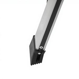 Scala Pieghevole in Alluminio a 2 Gradini Ultra Sottile con Corrimano Antiscivolo, Portata 150kg, Certificata EN 131, <span class=keywords><strong>per</strong></span> Scale e Bagno, Design Moderno - Product Image 4