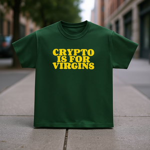 Camiseta con la frase 'Crypto Is For Virgins', camiseta divertida con meme, regalo divertido, camiseta 'Dumb' - Product Image 3