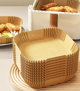 Alas kue bulat anti lengket sekali pakai dan kertas & papan perkamen udara persegi untuk makanan yang dilapisi untuk roti untuk Air Fryer - Product Image 1
