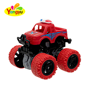 Camion de police et de pompiers à inertie 4x4 de haute qualité, jouet en tube, boîte de présentation 8 pièces, vente en gros en vrac - Product Image 3