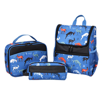 Kits de sacs à dos scolaires unisexes 2026 pour enfants et collégiens, avec fermeture éclair étanche, sac de pique-nique et trousse à crayons
