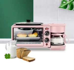 OWNSWING High Quality Breakfast <strong>Machine</strong> 3-in-1 Home <strong>Coffee</strong> Barbecue Bread Maker <strong>Pink</strong> Mini Oven - Product Image 5