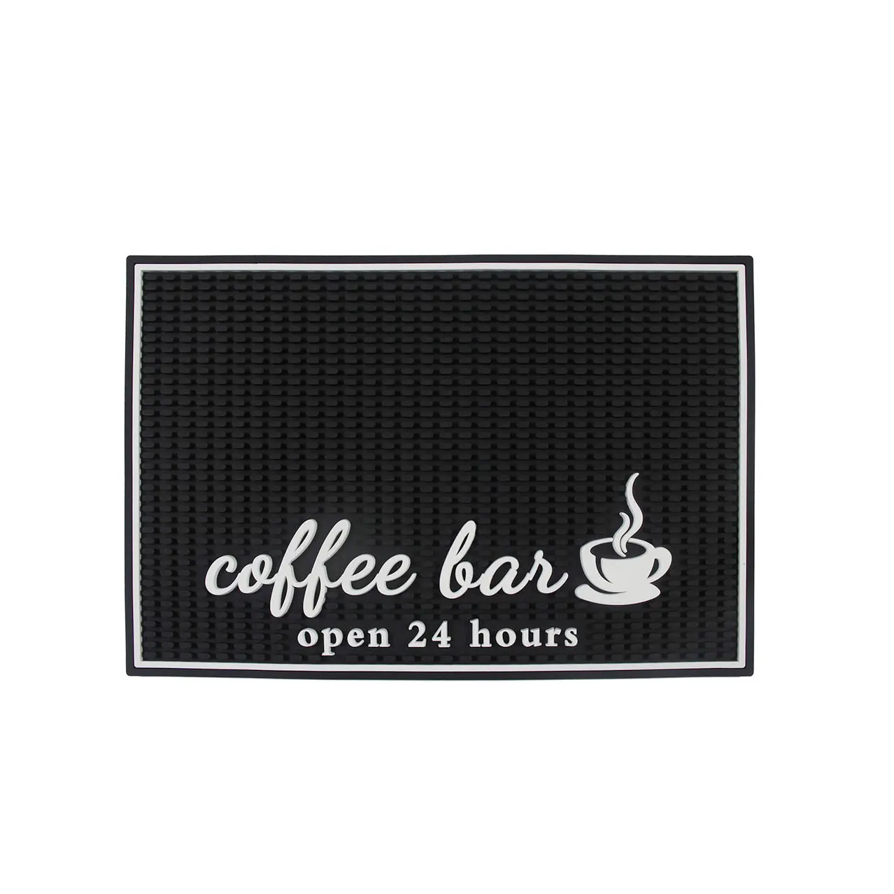 Nieuwe Stijl Anti Slip Service Overloop Pad Bar Accessoires Zwart Koffie Onderzetter Mat Opvouwbare Koffiemachine Mat