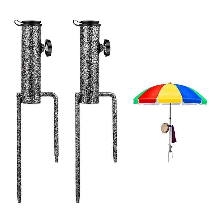 heavy duty bench sand umbrella steel anchor kit sands beaches wind proof firm inground umbrellas stands accessories holders
