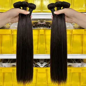 Оптовая продажа, необработанные бразильские пучки волос, необработанные натуральные пучки волос, выровненные для кутикулы, 10A 11A 12A, дешевые человеческие волосы для наращивания