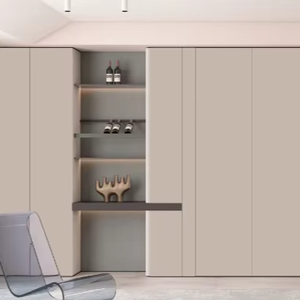 Pintu Lemari Interior WPC/<span class=keywords><strong>PVC</strong></span> Melinco dengan Pencocokan Warna Kustom, Pelapis Dinding, Furnitur Rumah Mewah Modern, Finishing Villa - Product Image 5