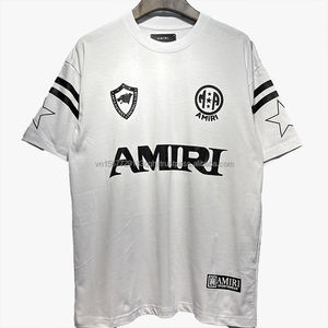 เสื้อฟุตบอล ผ้าฝ้าย 100% แห้งเร็ว ป้องกันรังสียูวี ผ้าตาข่ายระบายอากาศ คอวี แขนสั้น เสื้อยืดผู้ชาย ผู้หญิง สไตล์คู่รัก แฟชั่น - Product Image 2