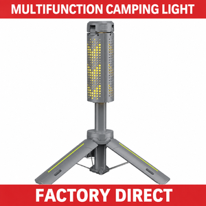 Linterna de Camping de Larga Duración con Soporte, Lámpara de Tienda Plegable y Función de Linterna para Acampar al Aire Libre - Product Image 6