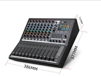 Console de mixage audio professionnelle 8 canaux avec entrée XLR, effets USB Bluetooth pour système de sonorisation