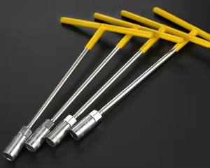 Chiave a presa a forma di T rivestita in gomma chiave esagonale per dadi esagonali a sei punti chiave a presa - Product Image 3