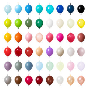 Ballons en latex multicolores de 6 pouces et 12 pouces en gros, fournitures de décoration pour anniversaires, mariages et fêtes, ballons longs en latex à lier - Product Image 1