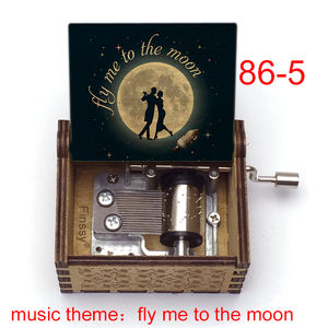 กล่องดนตรีมือหมุนบินฉันไปยังดวงจันทร์กล่องดนตรี DIY รูปถ่ายตามสั่งธีมเพลงรวมกรอบรูป - Product Image 6