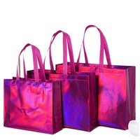 Op maat gemaakte non-woven draagtassen met premium gelamineerde afwerking, laser-geëtst drakenfruitlogo, sluitingstype winkels/shopping 44